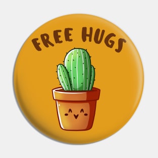 Free Hugs - Cactus Pin