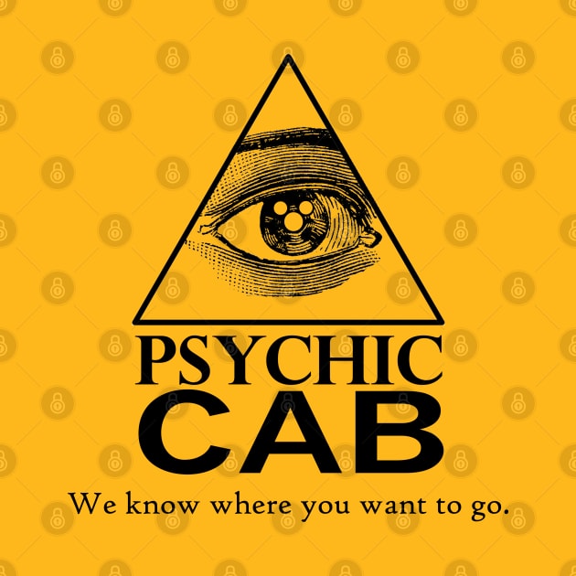 Psychic Cab - Halloweentown - Black by Couplethatgeekstogether