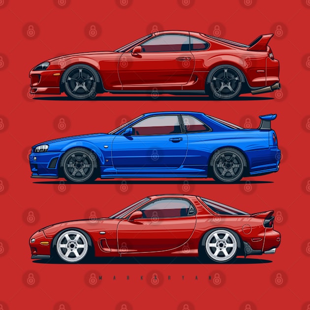 Supra, Skyline & RX7 by Markaryan