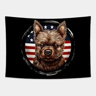 Patriotic Norwich Terrier Tapestry