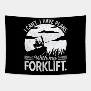 Forklift Driver & Forklift Operator | Funny Fork-Lift Truck Tapestry