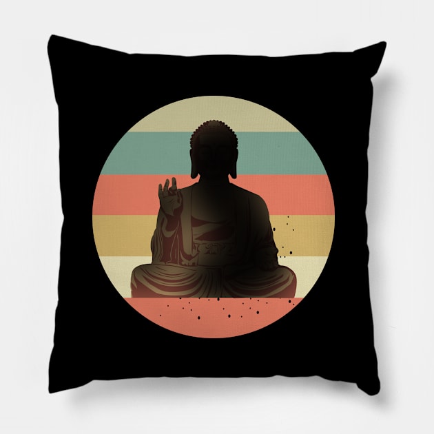 Buddha Vintage Pillow by cypryanus