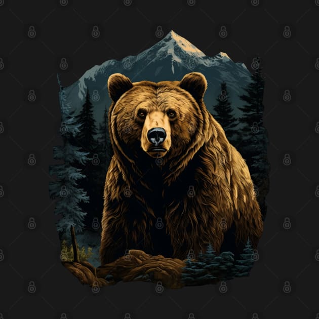 Bear Forest American Animals Wildlife by Trippycollage