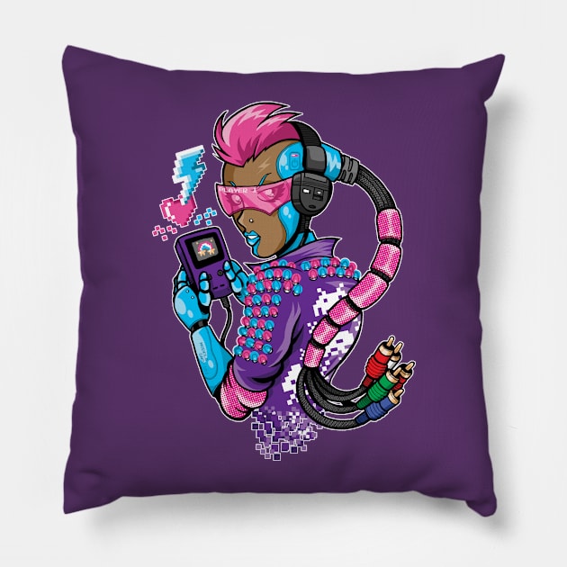 Electric Lady Pillow by JCPDesigns