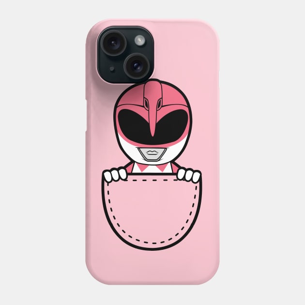 Pink Ranger In The Pocket Phone Case by liora natalia