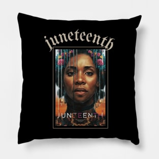 juneteenth African American woman Pillow