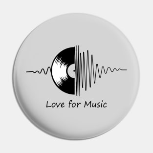 Music is Love Pin