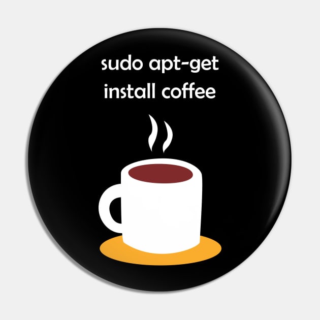 Linux Install Coffee Pin by superdupertees