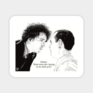 Bernard Black and the cleaner, Black Books, Grapes of Wrath. Magnet