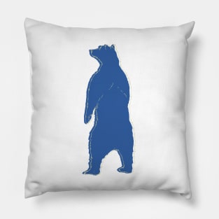 Blue bear in the night Pillow