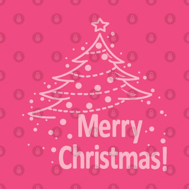 merry christmas tree - pink by persa