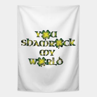 Shamrock My World Tapestry