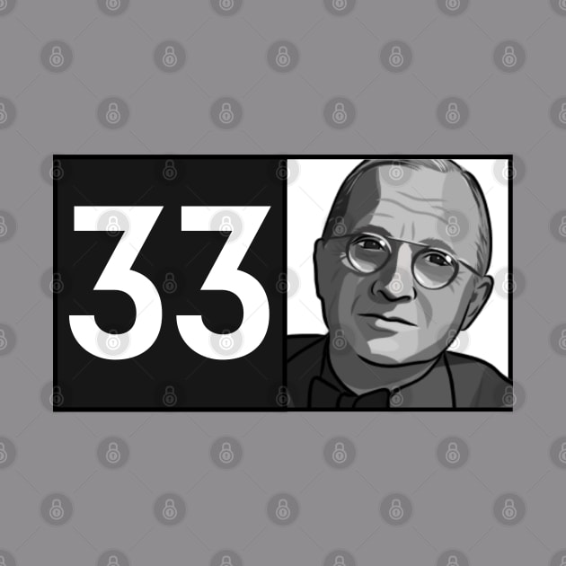 Truman 33 Portrait by History Tees