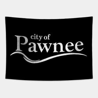 City of Pawnee Black Shirt Tapestry