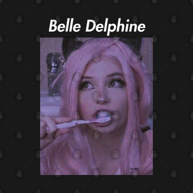 belle delphine brush teeth by maybeitnice