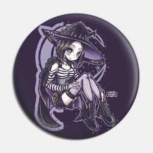 gothic witch for halloween Pin