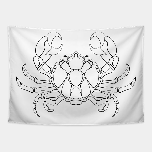 zodiac sign cancer Tapestry by tiver