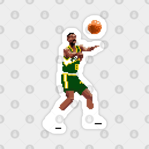 Eddie Johnson Pixel Pass Magnet by qiangdade