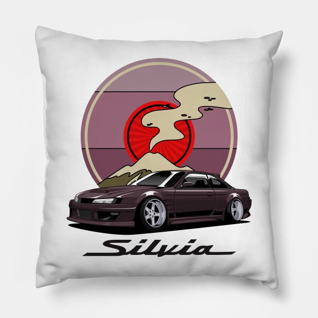 Nissan Silvia s14 Kouki Pillow by JDM Boyz