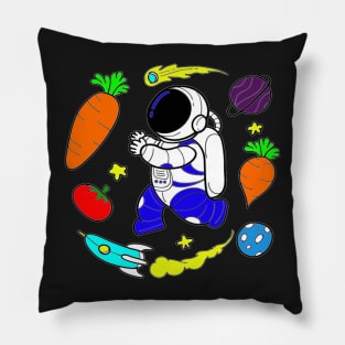 vegetable-astronauts-are-funny design Pillow