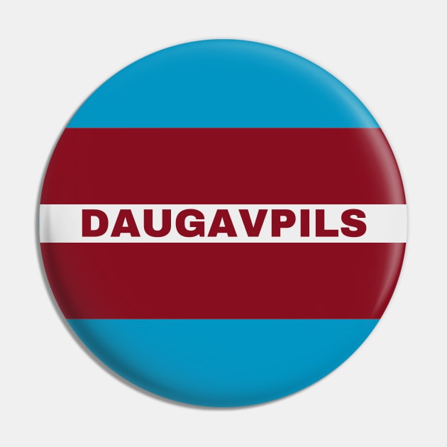 Daugavpils City in Latvian Flag Pin by aybe7elf