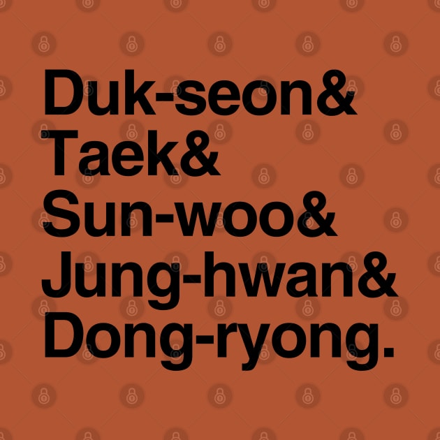 Reply 1988 - Duk-seon & Taek & Sun-woo & Jung-hwan & Dong-ryong. by Vekster