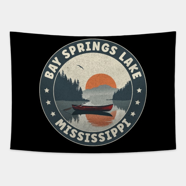 Bay Springs Lake Mississippi Sunset Tapestry by turtlestart