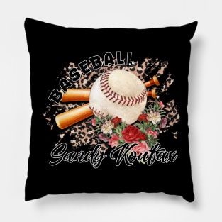 Proud Name Koufax Graphic Aesthetic Baseball Pillow