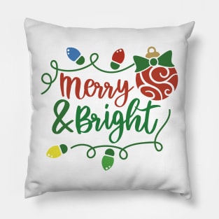 Best Gift for Merry Christmas - Merry And Bright Pillow