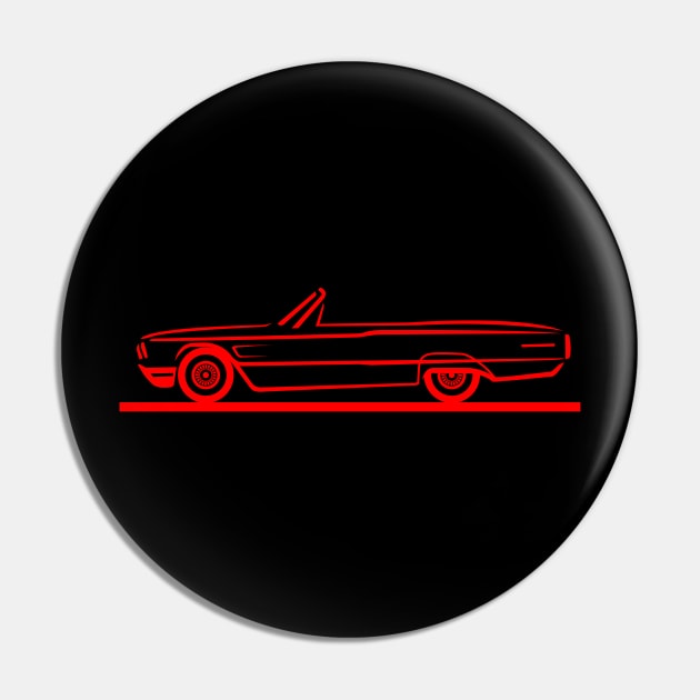 1965 Ford Thunderbird Convertible Pin by PauHanaDesign