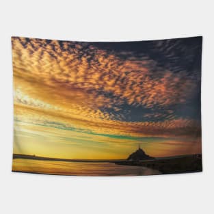 Sunrise at Mont St Michel Tapestry