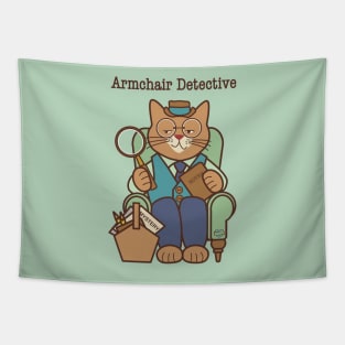 Armchair Detective Man Tapestry