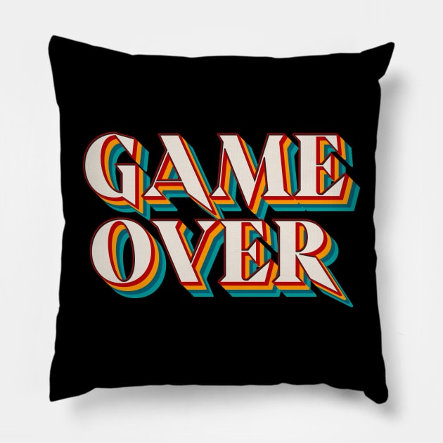 Game Over Pillow by n23tees