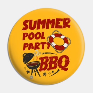 Summer Pool Party BBQ Pin