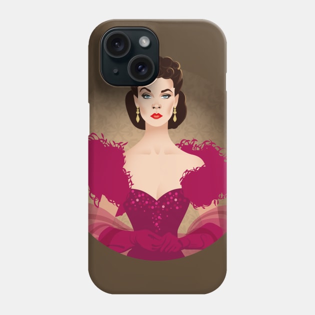 Scarlett Phone Case by AlejandroMogolloArt