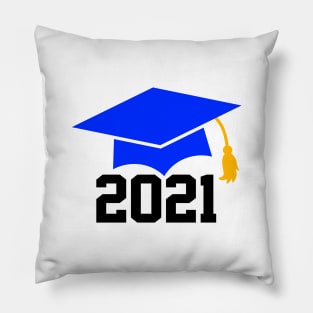 Senior 2021 - Graduation Cap Design T-Shirt Pillow