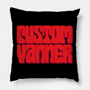 Custom Vanner (Rad Red) Pillow