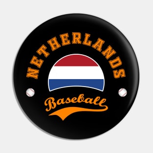 Netherlands Baseball Team Pin