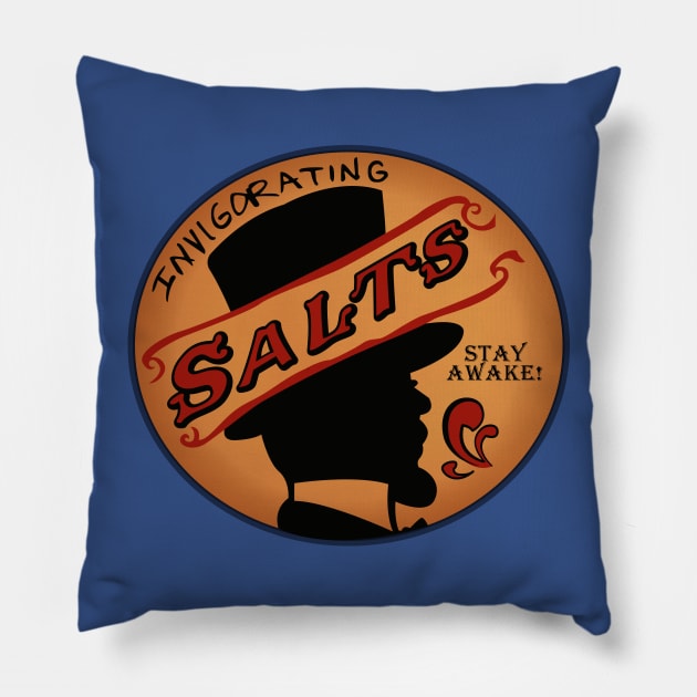 InVIGORating Salts Logo - Bioshock Infinite Pillow by deancoledesign