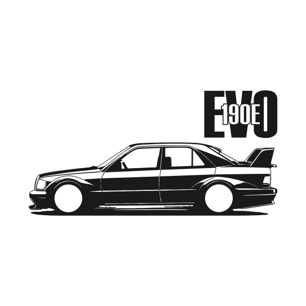 190E EVO Black White by masjestudio