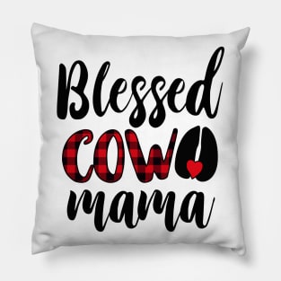 Blessed Cow Mama Pillow