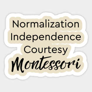 Montessori Mama Sticker for Sale by Januaryjuneco