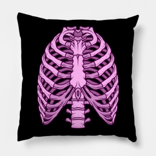 Rib Cage (Pink) Pillow