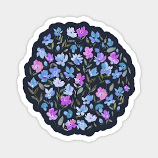 Fresh Flowers Purple Magnet