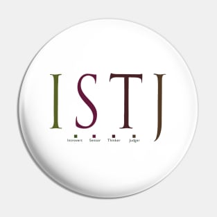 ISTJ The Inspector, Myers-Briggs Personality Type Pin