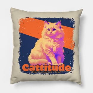 Cattitude Pillow