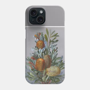 Banksia Australian Wildflower Watercolor Phone Case