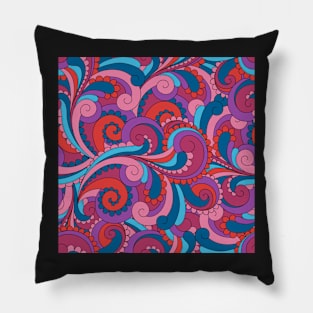 Hippie Love Paisley Mod, too Pillow