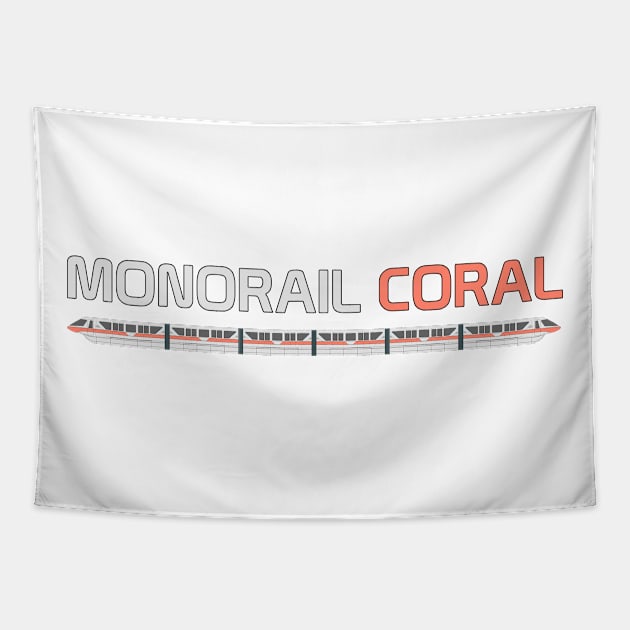 Monorail Coral Tapestry by Tomorrowland Arcade