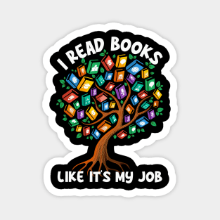 Funny Book Lover Gift for Retired English Teacher Magnet